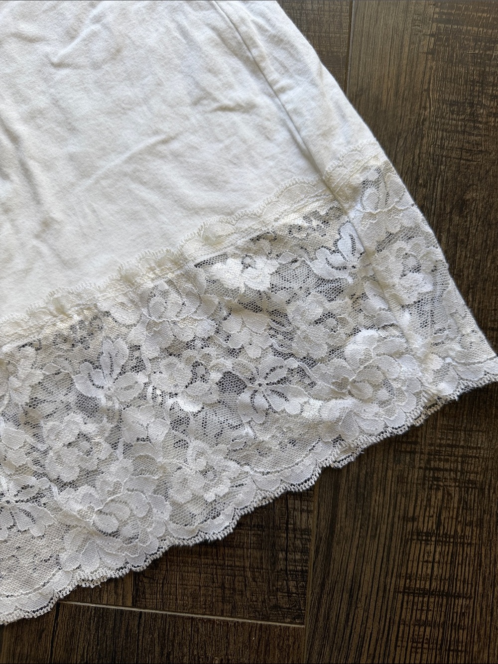White Lace-Trim Camisole - Picture 2 of 5